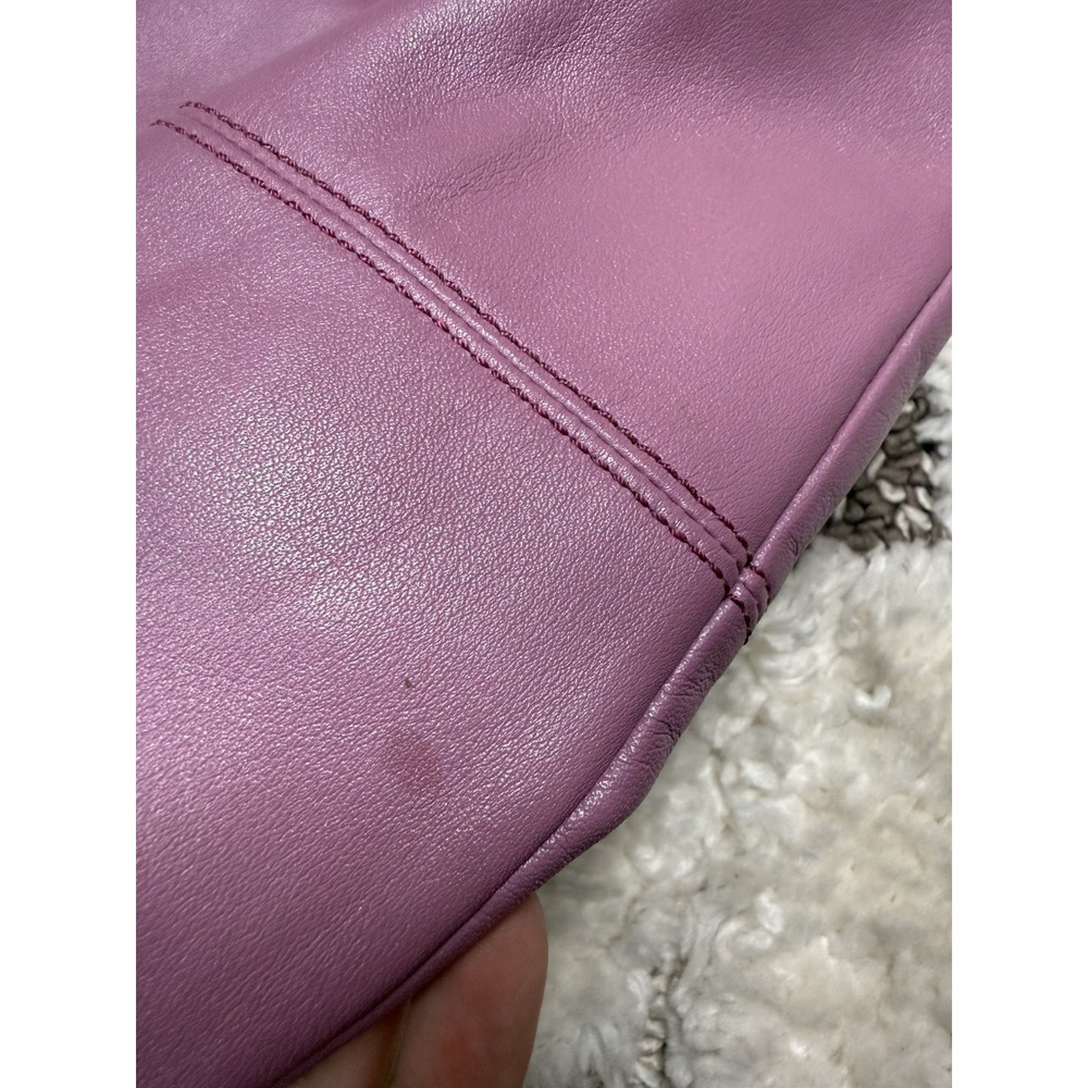 Y2K VTG Rare Coach Flap Soho Big Buckle Shoulder Bag Pink‎ Purple Purse F15204 - Picture 12 of 16